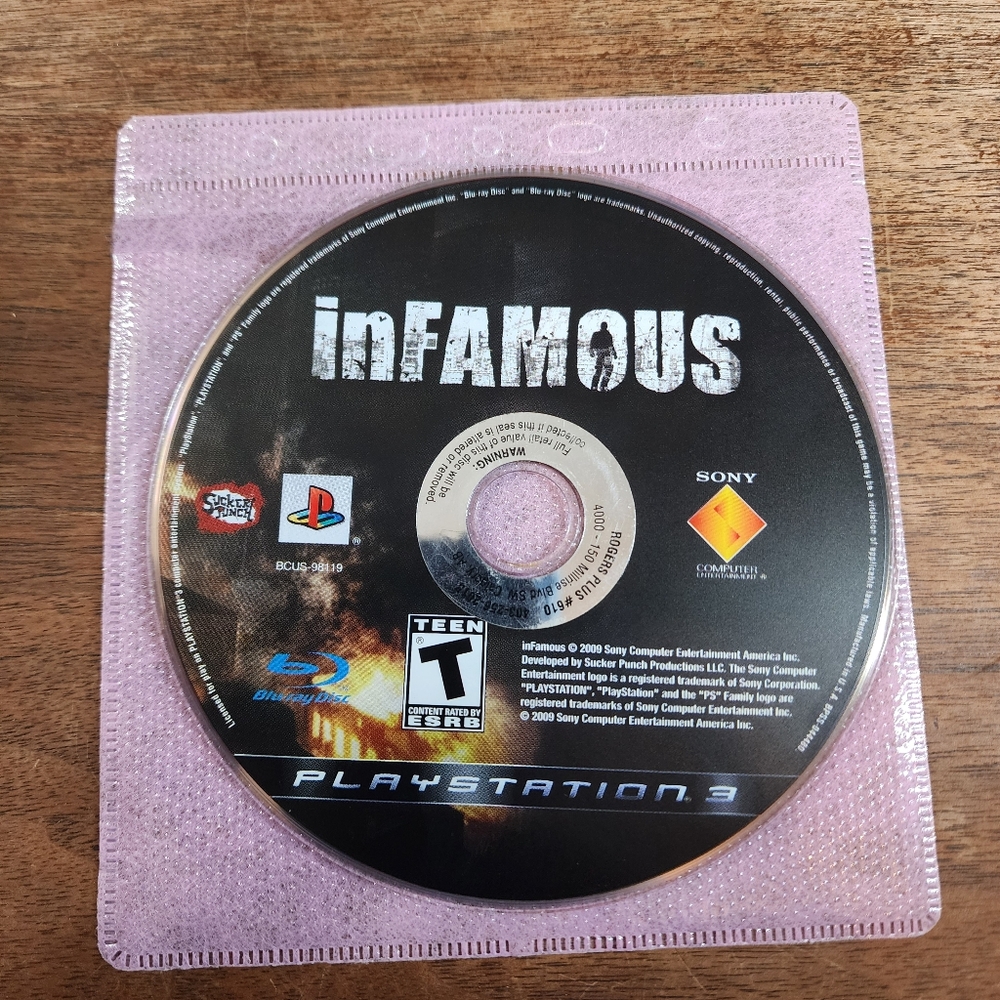 Sony Playstation 3 Infamous PS3 Game